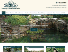 Tablet Screenshot of oakparkwatergarden.com